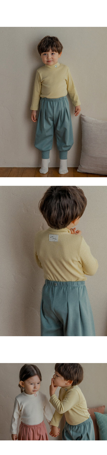 Tender mock turtleneck lounge wear