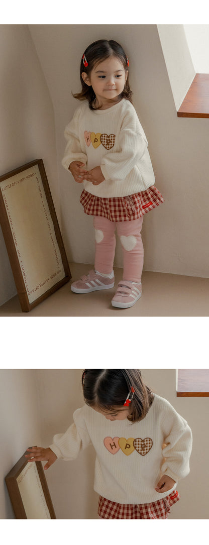 Vanilla double velour sweatshirt