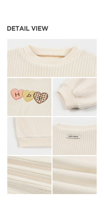 Vanilla double velour sweatshirt