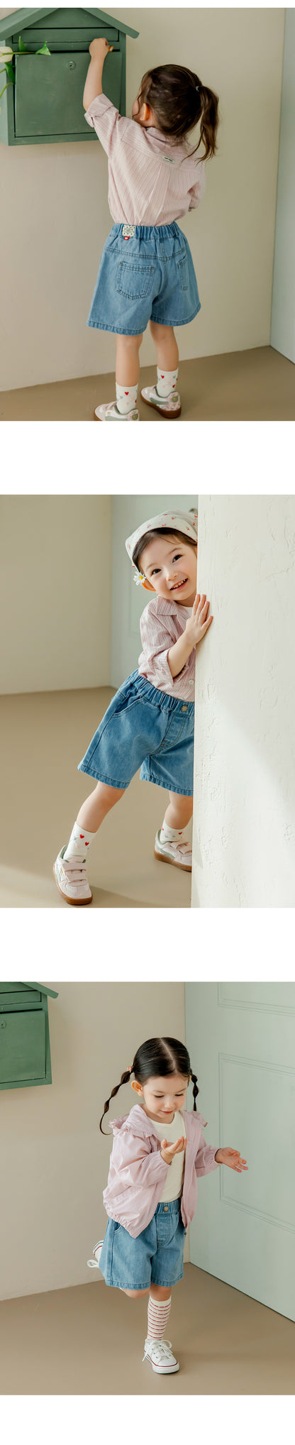 Vito wide denim shorts