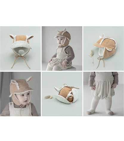 Watt bebe shearling winter baby cap