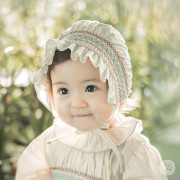 Kids Clara - Avery Baby Bonnet-Cream