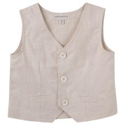 Toby Linen Vest - Sand