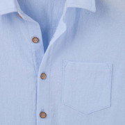 ARCHIE L/S BUTTON SHIRT - BLUE